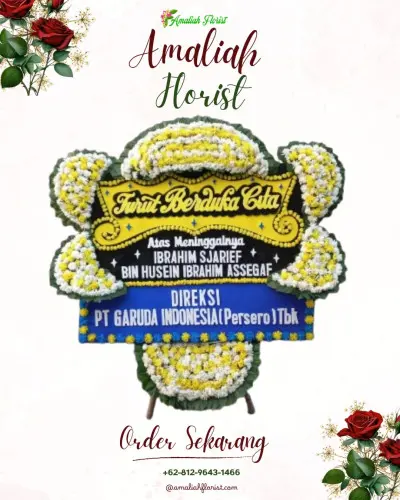 Papan Bunga Duka di Hotel Mulia Senayan – Grand Ballroom